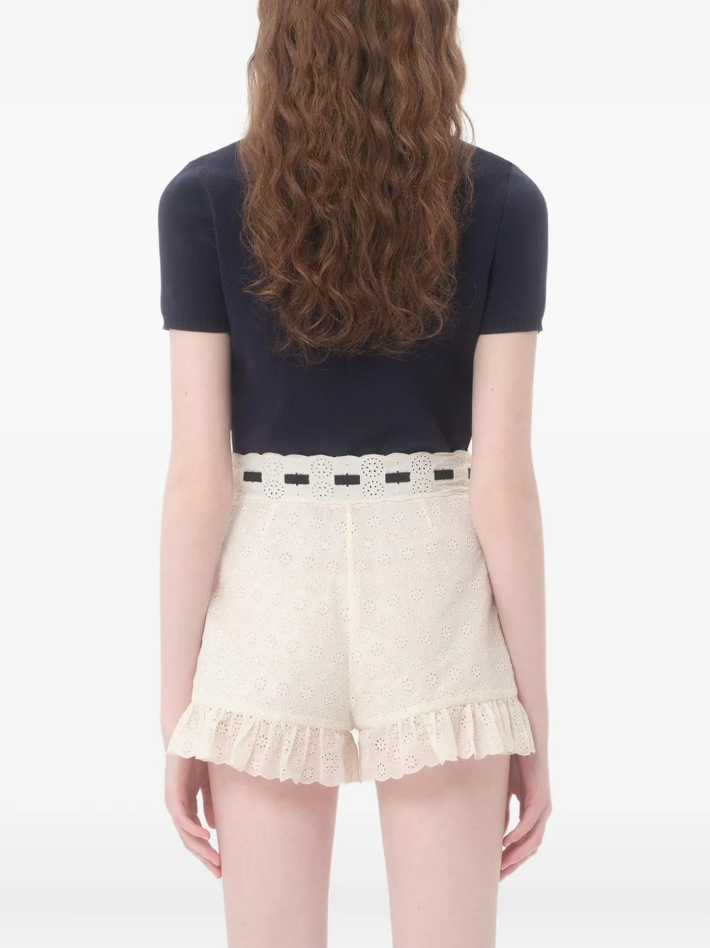 Valentino Garavani Polotop met Cherry-bedel Blauw