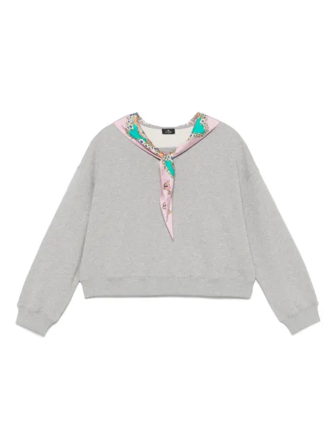 ETRO scarf-detailed sweatshirt