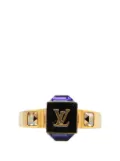 Louis Vuitton Pre-Owned 2011 Gold Plated Crystal Gamble Cocktail Ring costume ring