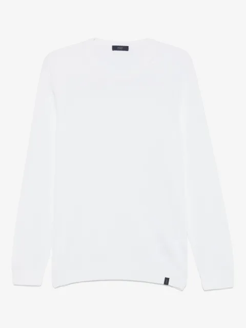 Fay sweatshirt med rund hals