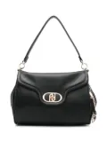LIU JO grained-texture shoulder bag - Black