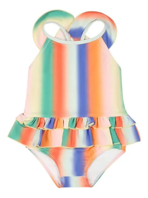 Molo traje de baño con rayas estampadas