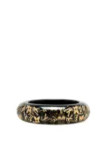 Louis Vuitton Pre-Owned 2011 Wide Resin Monogram Inclusion GM costume bracelet - Black