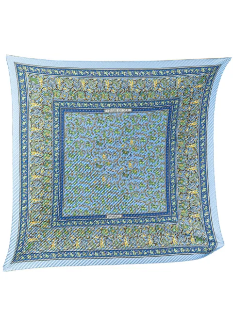 Hermès Pre-Owned 20th Century Chasse En Inde Silk Plisse Scarf scarves