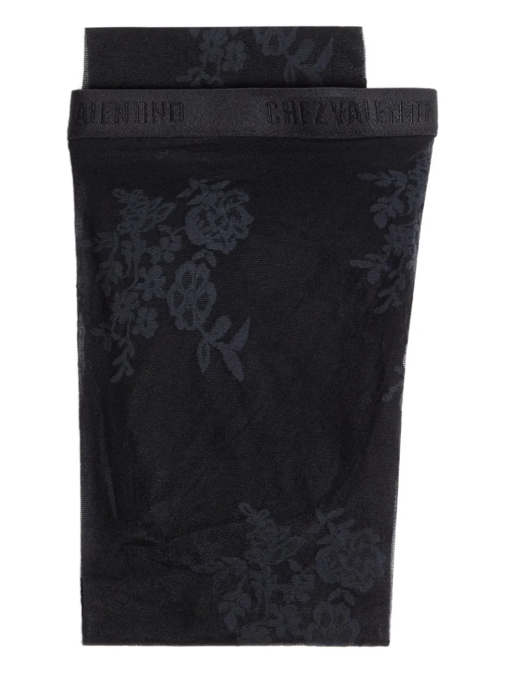Valentino Floral-embroidered Tights