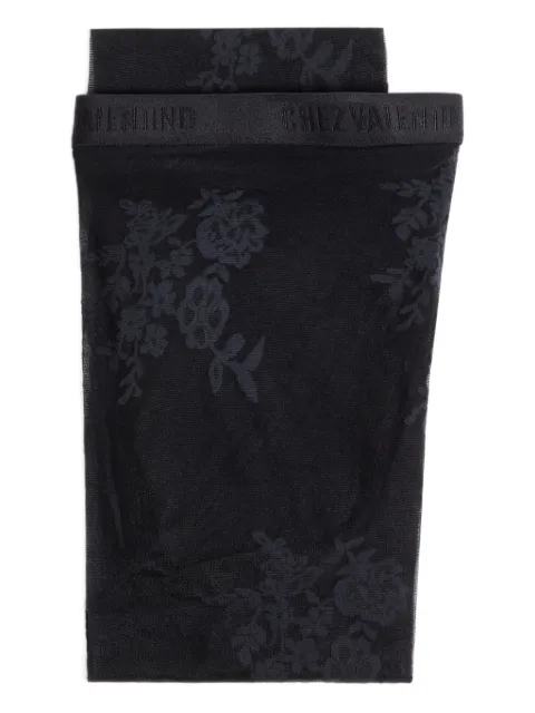 Valentino Garavani floral-embroidered tights
