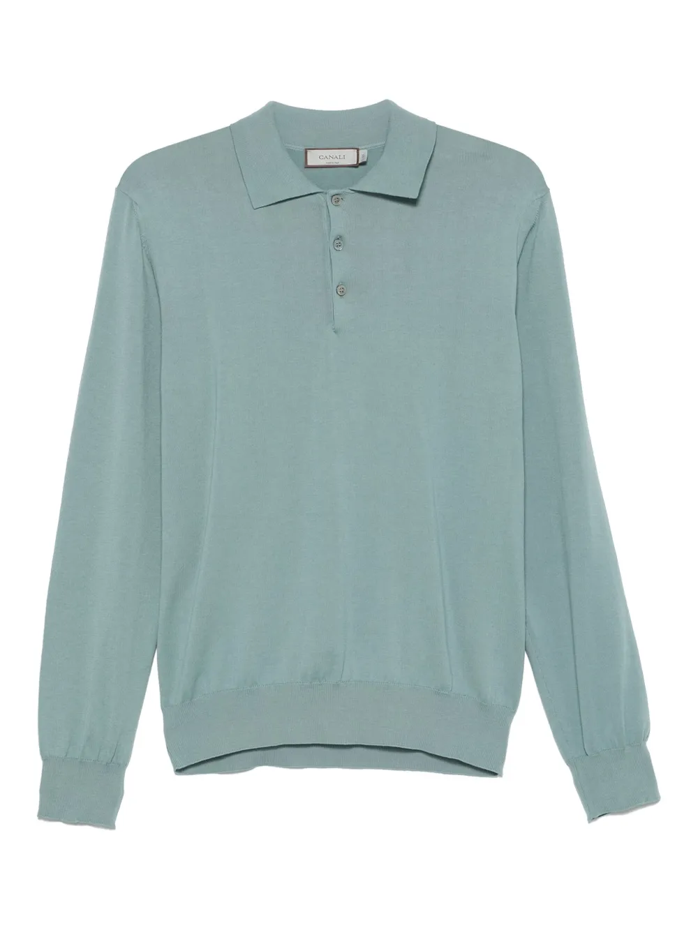 Canali Katoenen polotop Blauw