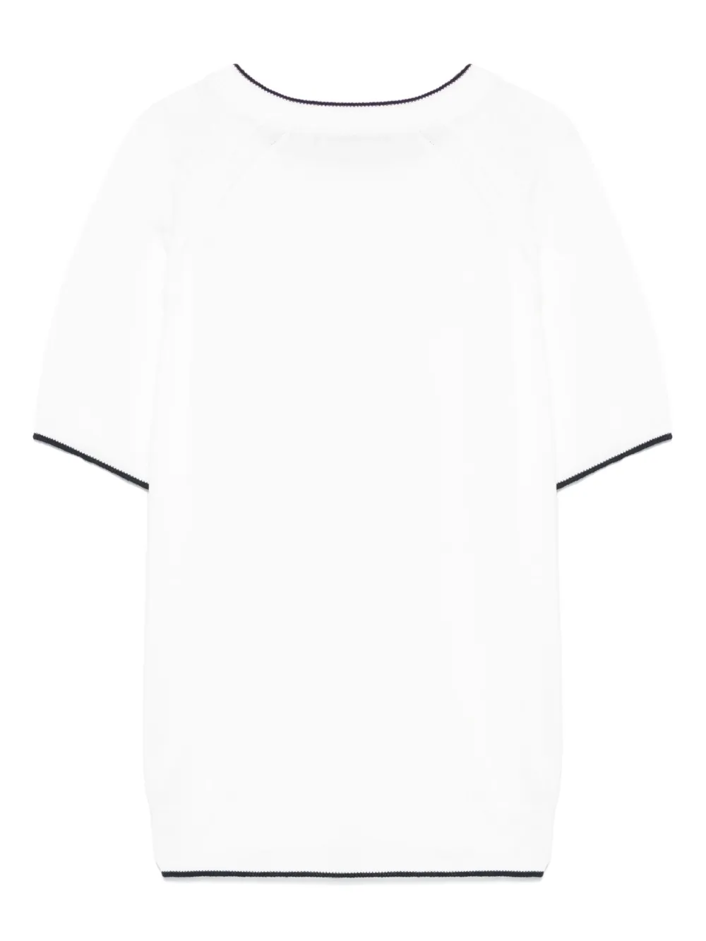 Paolo Pecora Kids T-shirt met contrasterende afwerking Wit