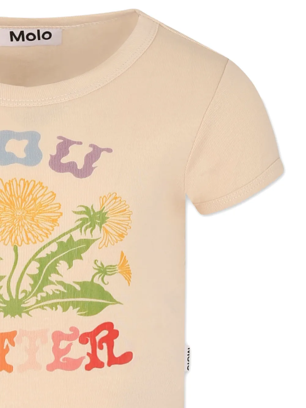 Molo T-shirt met print Beige