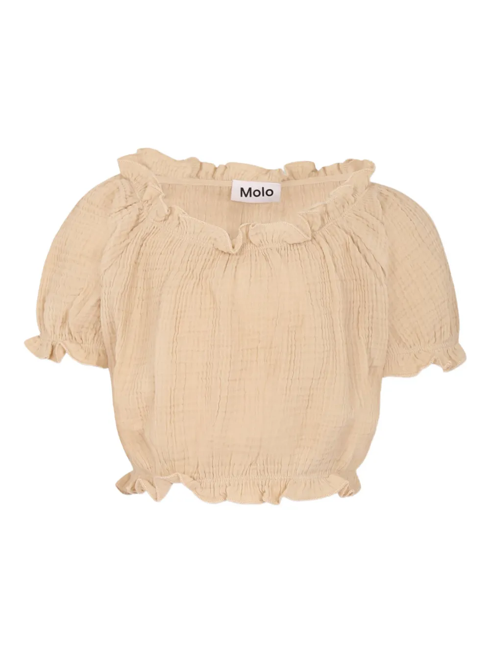 Molo ruffled top | Neutrals | Image 1