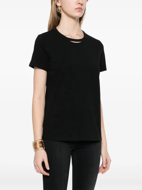 【★完売必至★】ELISABETTA FRANCHI ☆ ネックレス付 Tシャツ Cotton jersey T-shirt with necklace | Elisabetta Franchi