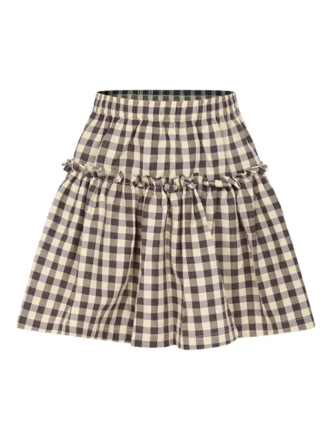 Molo gingham-checked skirt
