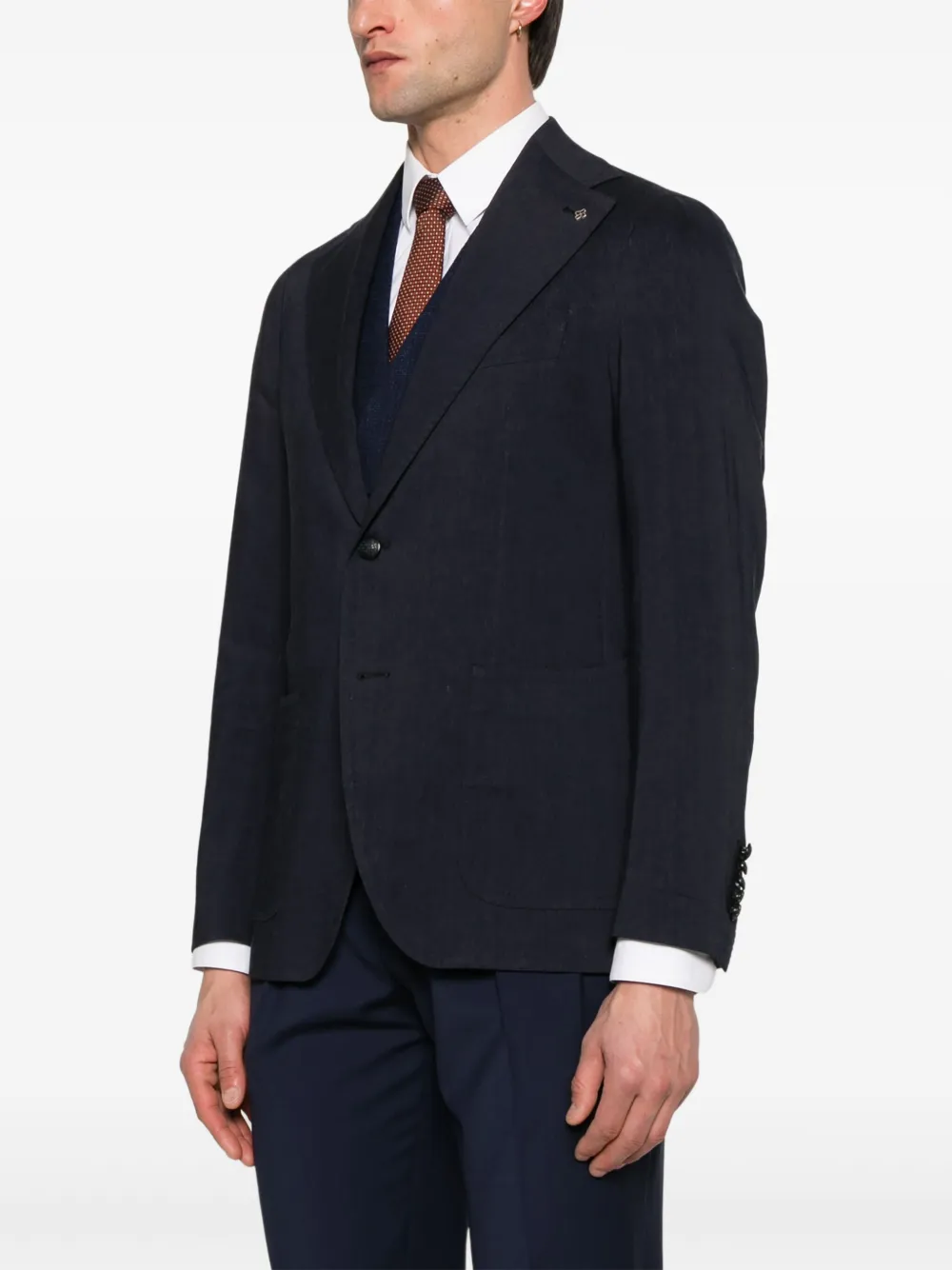 Tagliatore Blazer met enkele rij knopen Blauw