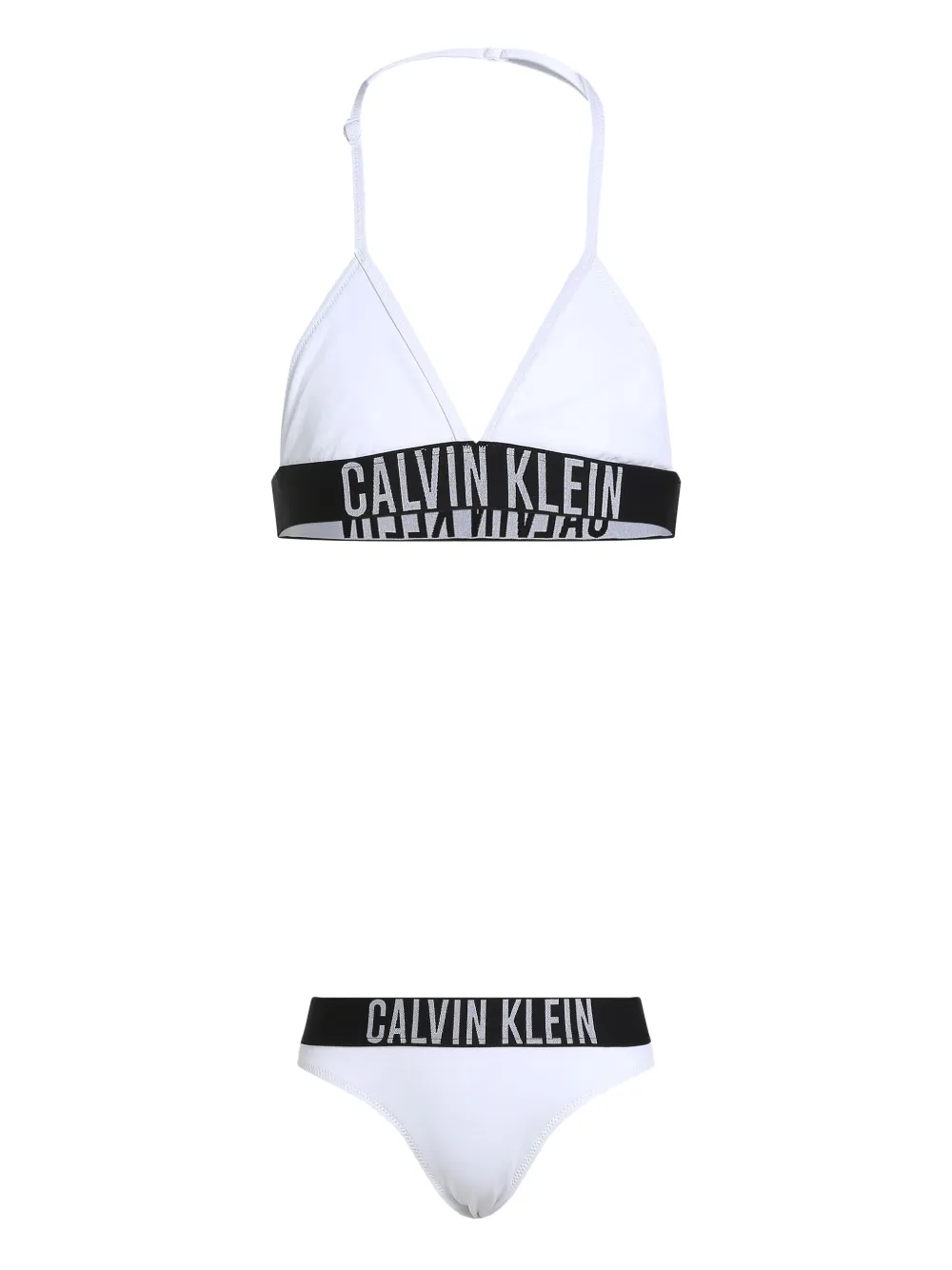 Calvin Klein Kids ロゴ ビキニ - ホワイト Calvin Klein Kids ロゴ ビキニ - ホワイト