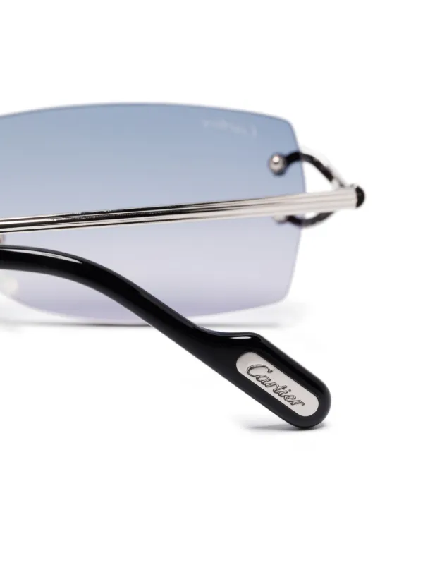 Cartier Eyewear Piccadilly サングラス | シルバートーン | FARFETCH JP