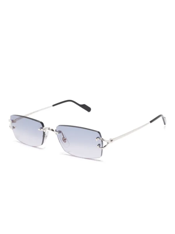 Cartier Eyewear Óculos De Sol Piccadilly | Prateado | FARFETCH BR
