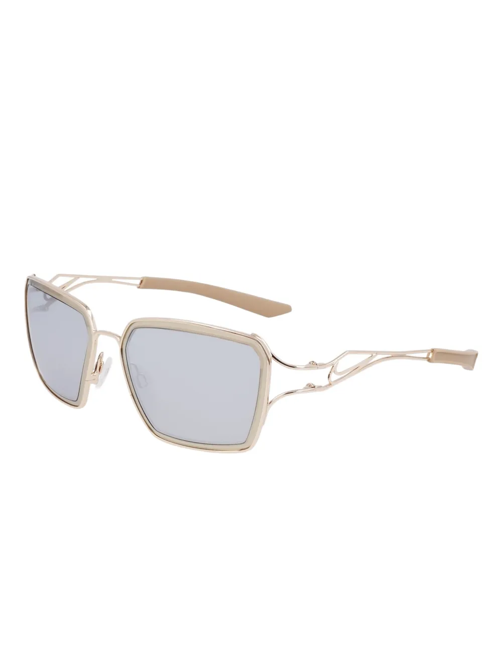 Nike Veil Prism zonnebril met vierkant montuur Goud