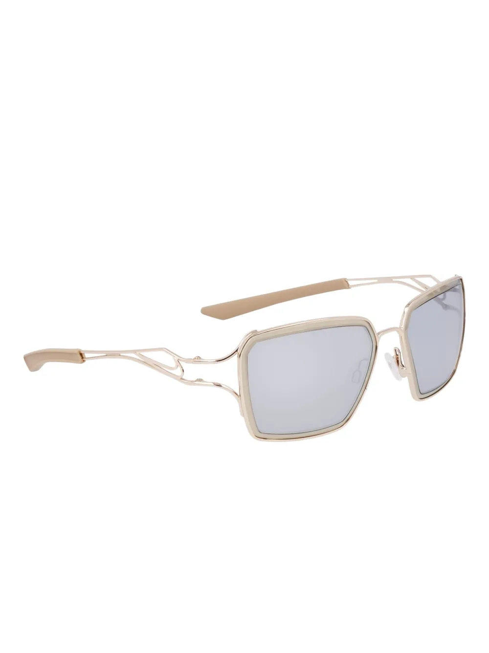 Nike Veil Prism zonnebril met vierkant montuur - Goud