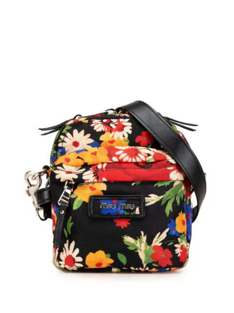 Miu Miu Pre-Owned 2010-2024 Canvas Cordura Bouquet crossbody bag
