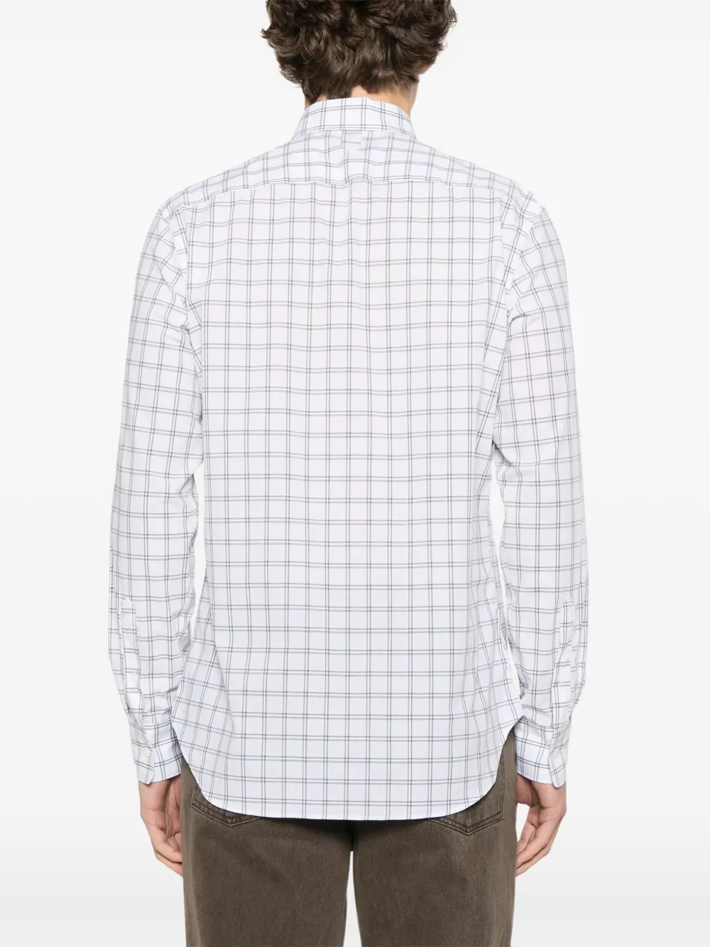 Canali Katoenen overhemd Wit