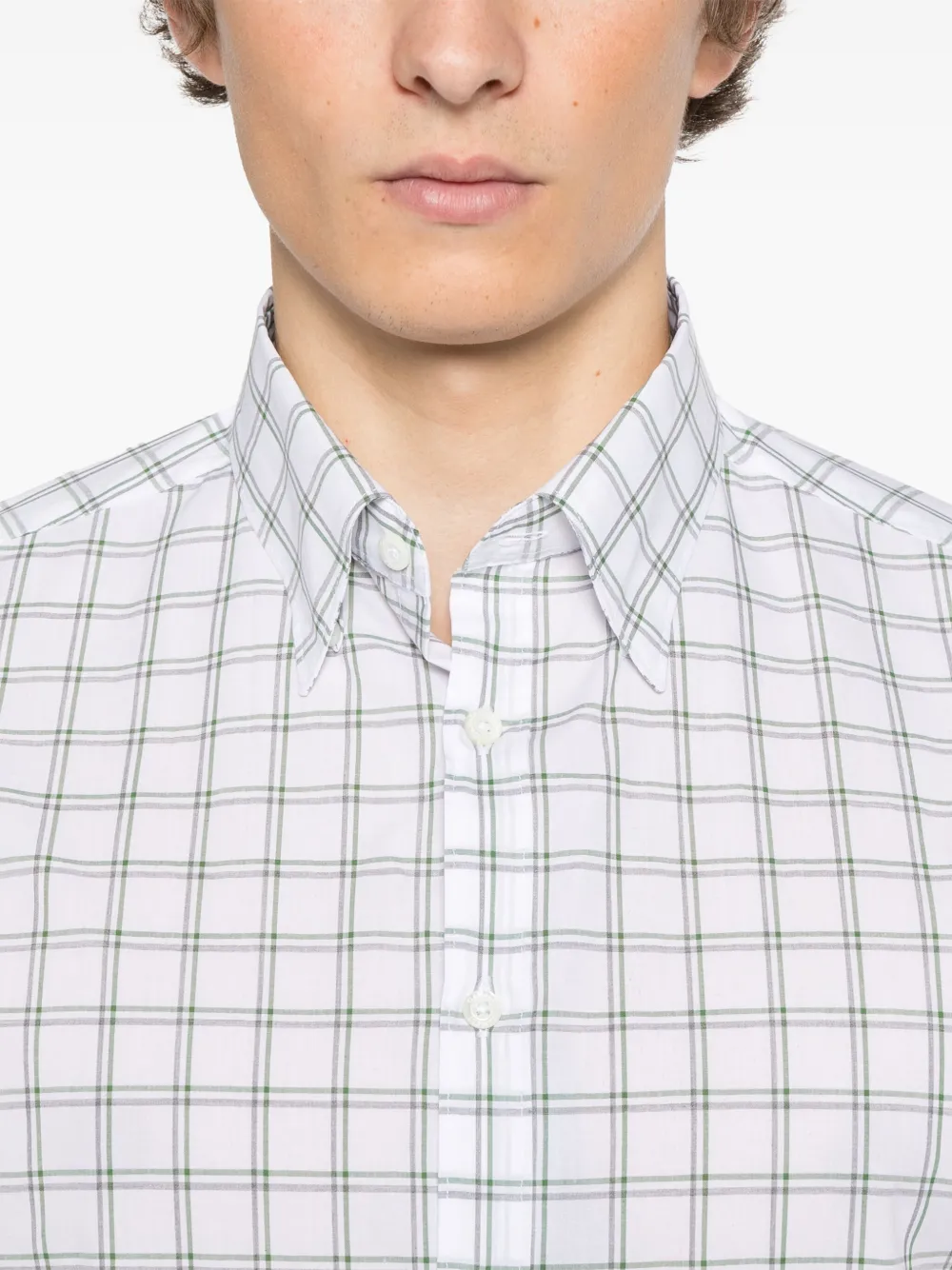 Canali Katoenen overhemd Wit