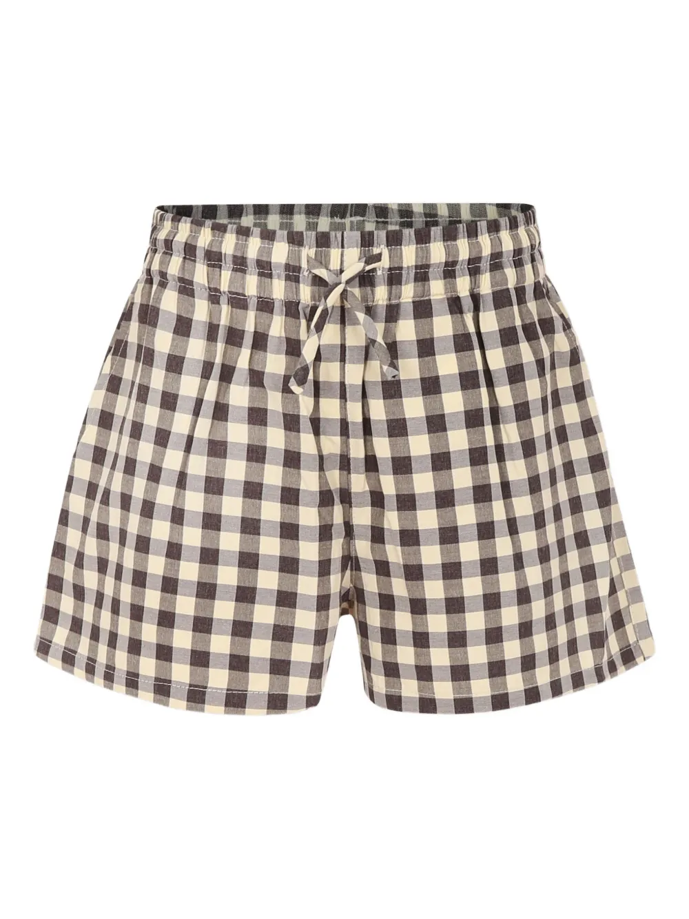 Molo plaid-check pattern shorts Zwart