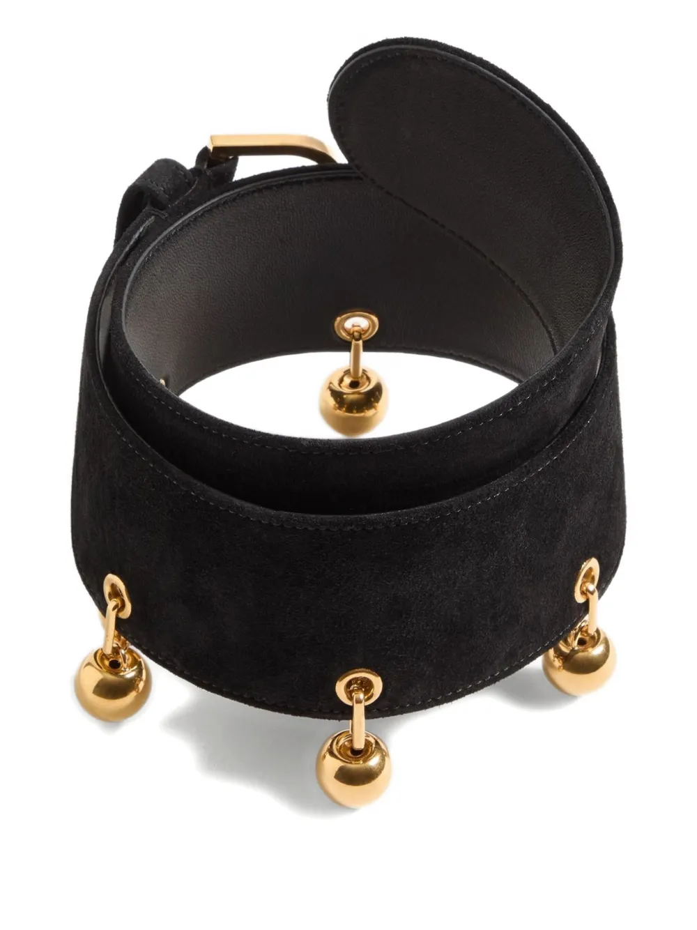Valentino Garavani VLogo suède riem - Zwart