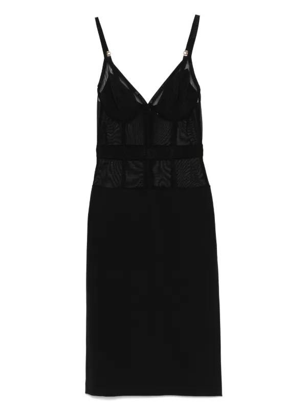 ワンピース ELISABETTA FRANCHI LIGHT CREPE DRESS WITH TULLE 29500864_58660941_600.jpg