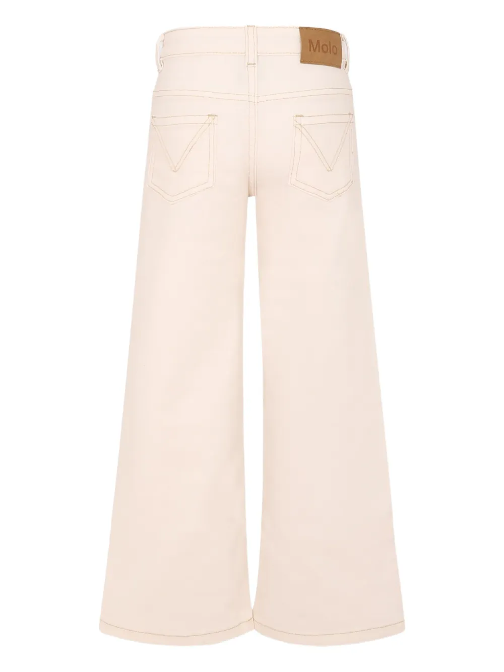 Molo Jeans met wijde pijpen Beige