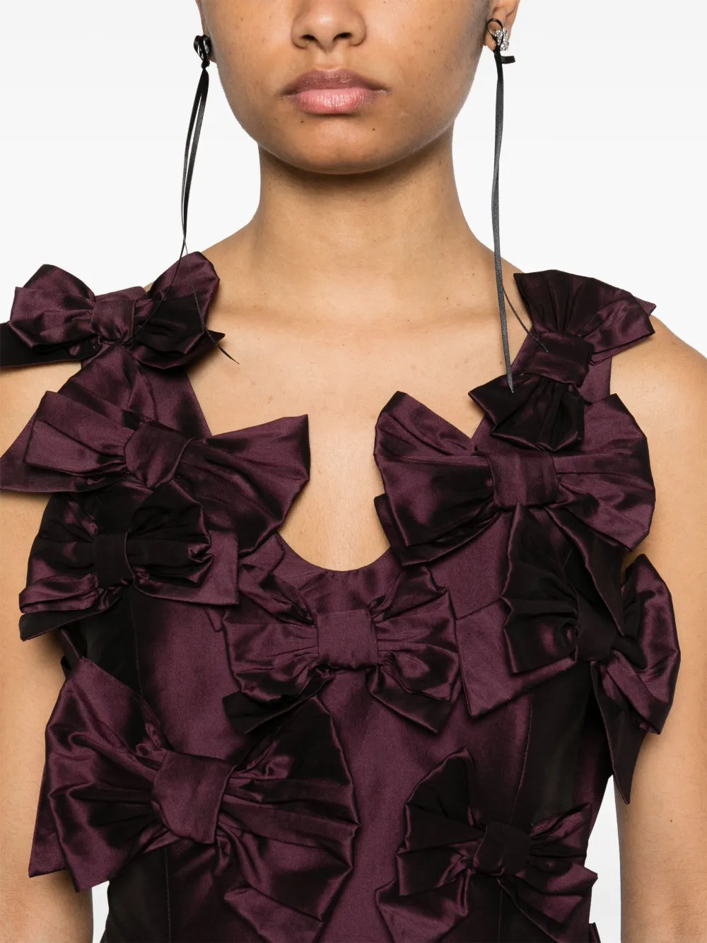 Viktor & Rolf Mini-jurk met strik Paars
