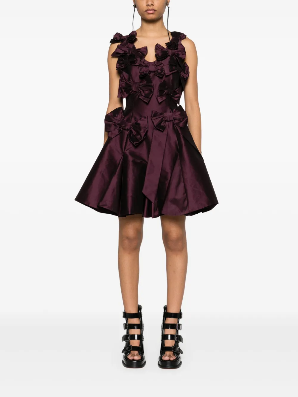 Viktor & Rolf Mini-jurk met strik Paars