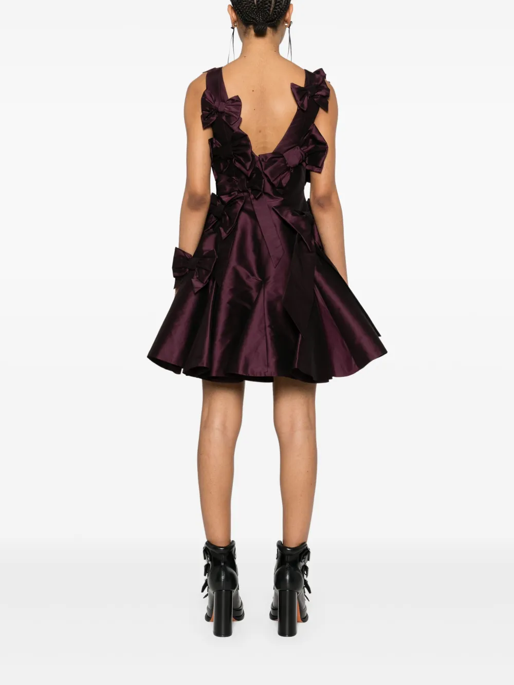 Viktor & Rolf Mini-jurk met strik Paars