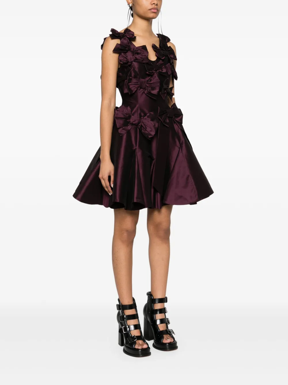 Viktor & Rolf Mini-jurk met strik Paars