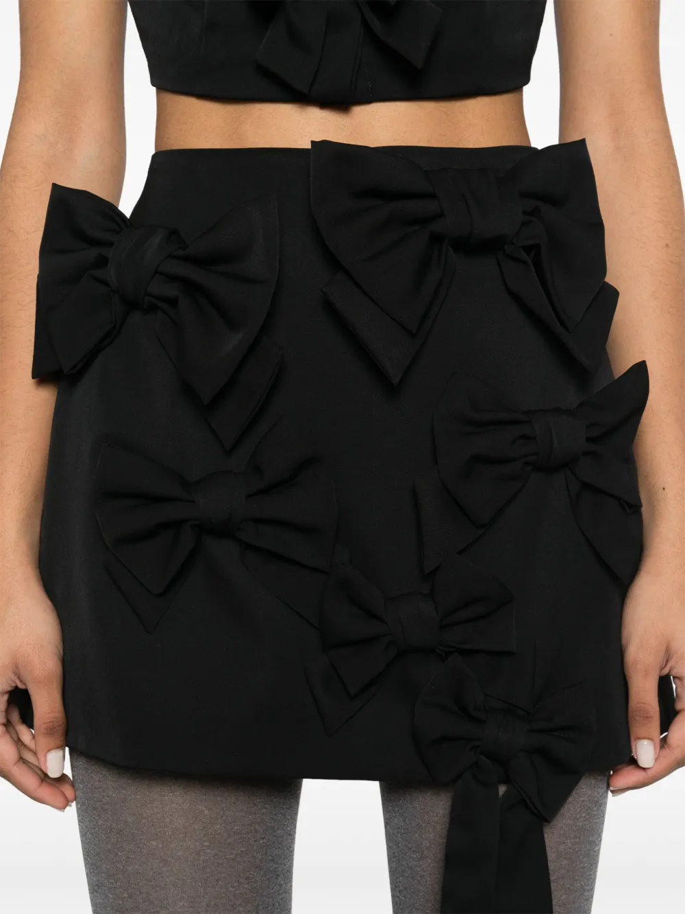 Viktor & Rolf Mini-rok met strik Zwart
