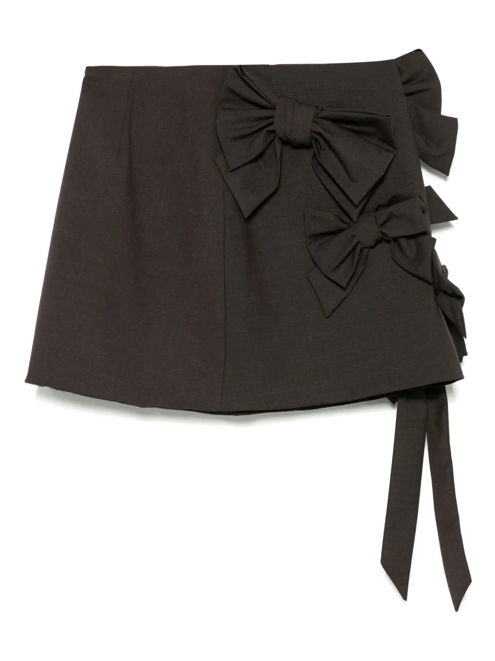 Viktor & Rolf Bouquet mini-rok met strik Bruin