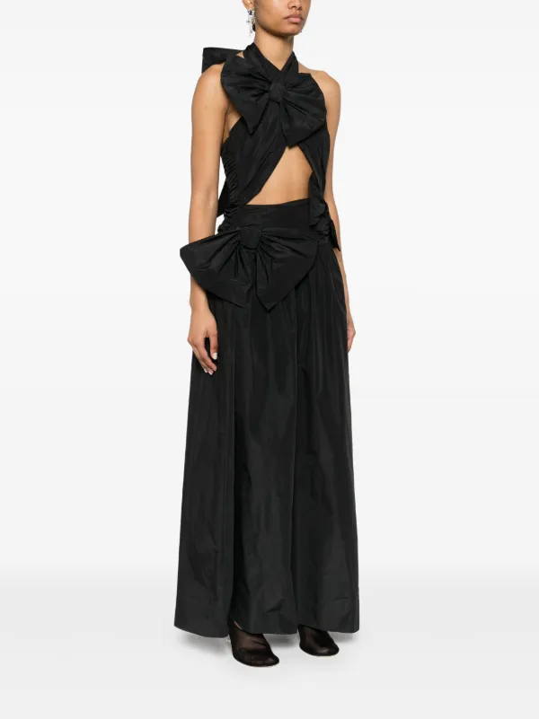 Viktor & Rolf ドレープ リボン マキシドレス