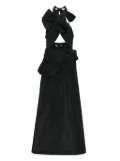 Viktor & Rolf drape bow maxi dress - Black