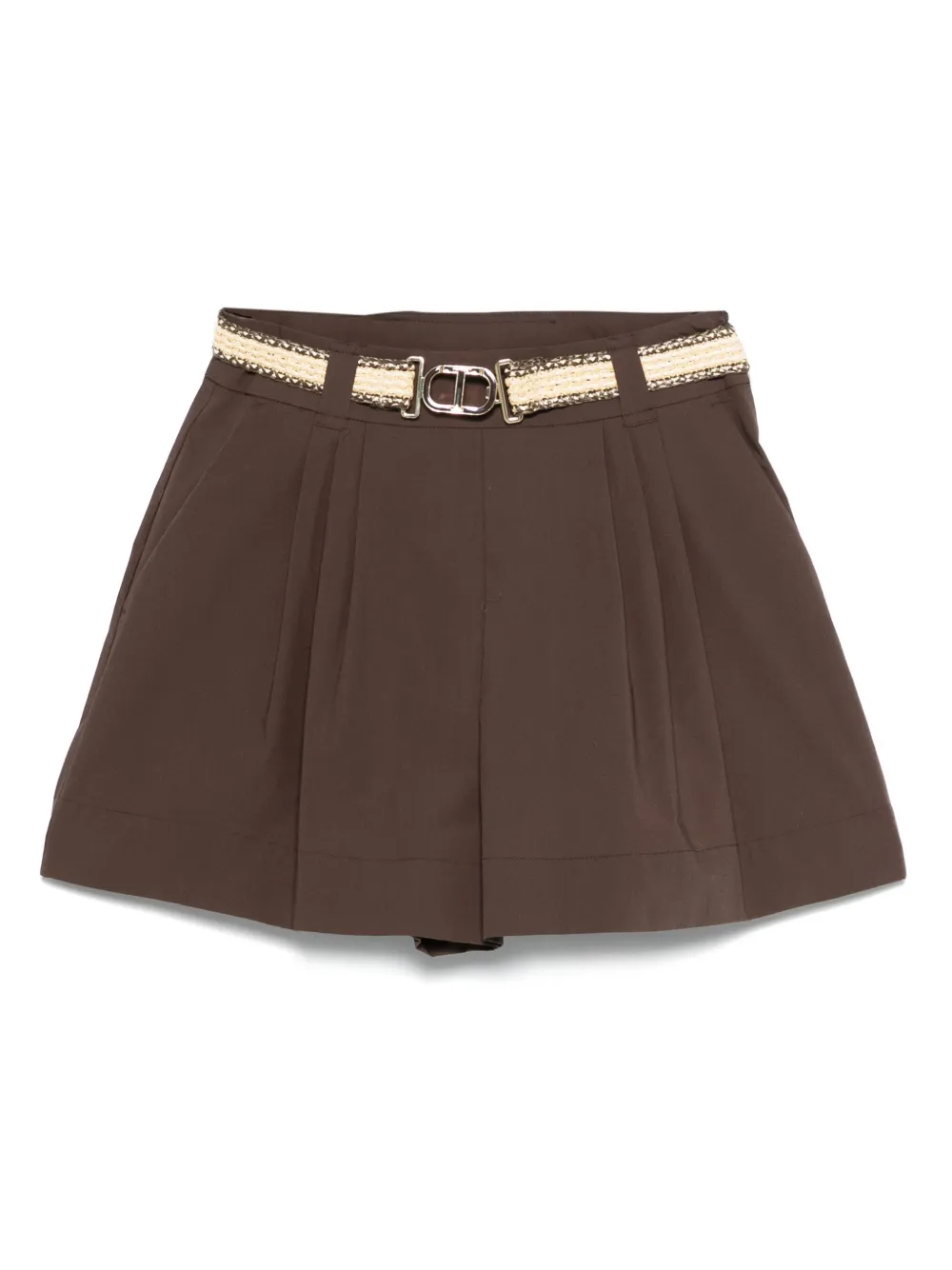 TWINSET poplin shorts | Brown | Image 1