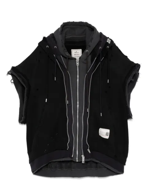 Maison MIHARA YASUHIRO layered hooded jacket