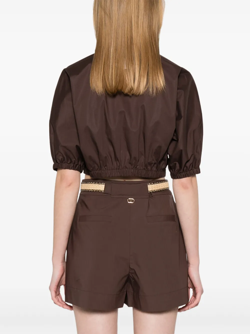TWINSET Cropped blouse Bruin