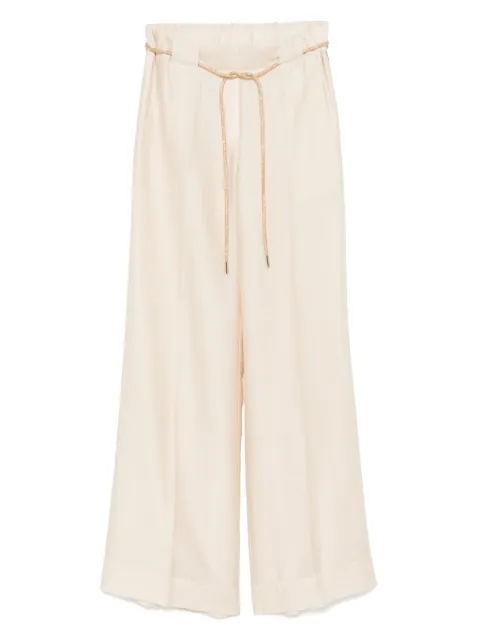 Blugirl pantalones palazzo con cinturón