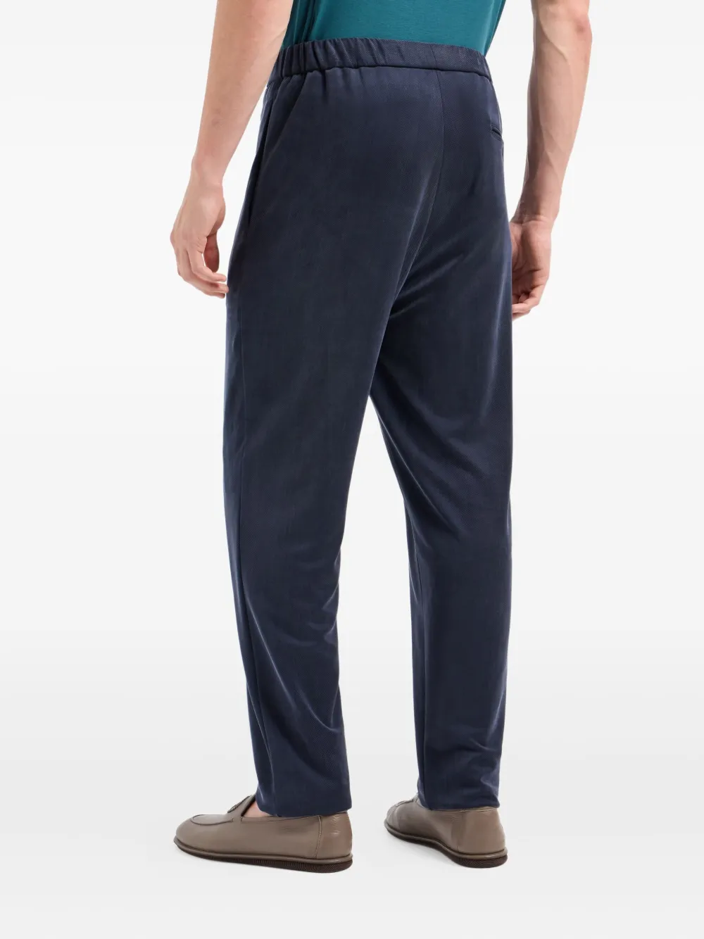 Giorgio Armani Elastische broek Blauw
