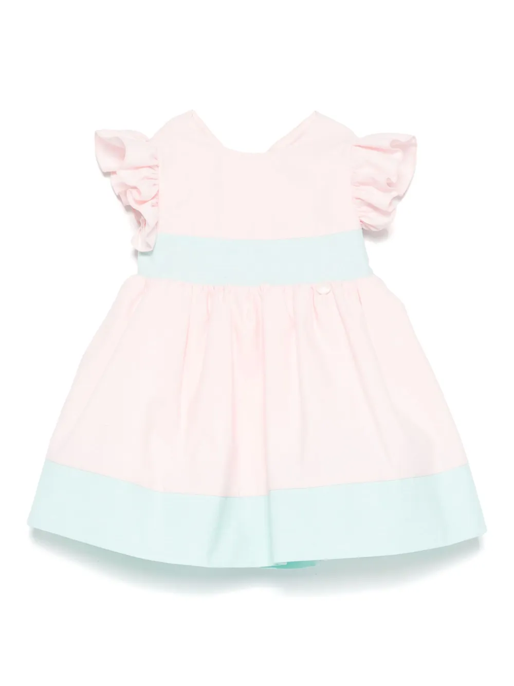 Le Bebé Enfant Jurk met ruches Roze