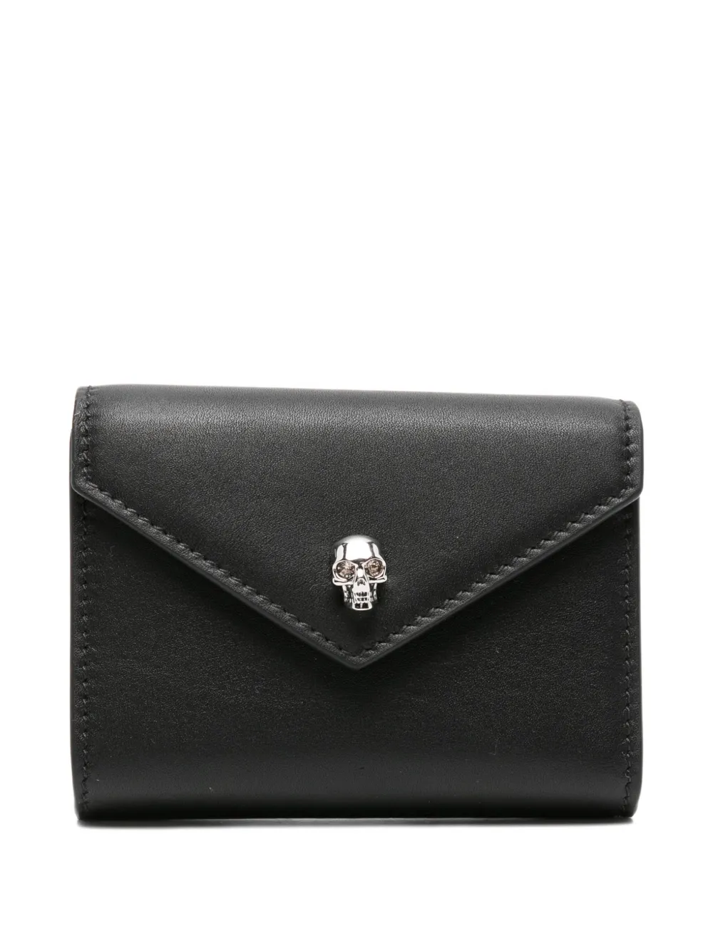 Alexander McQueen Pre-Owned 2020 skull-plaque wallet | Black | Image 1