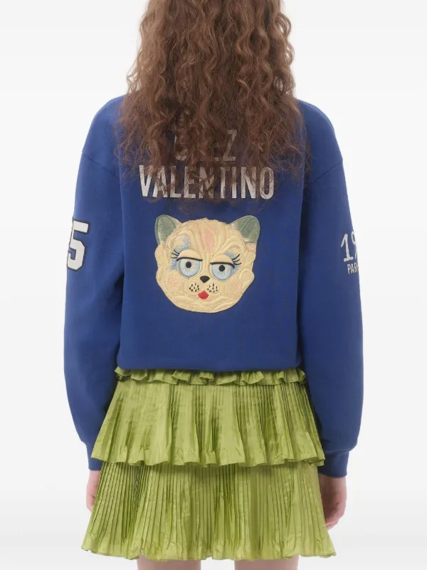 Valentino Garavani エンブロイダリー スウェットシャツ | ブルー 