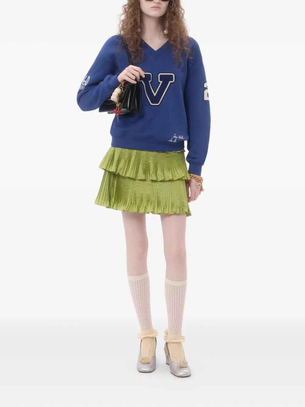 VALENTINO EMBROIDERED COTTON SWEATSHIRT