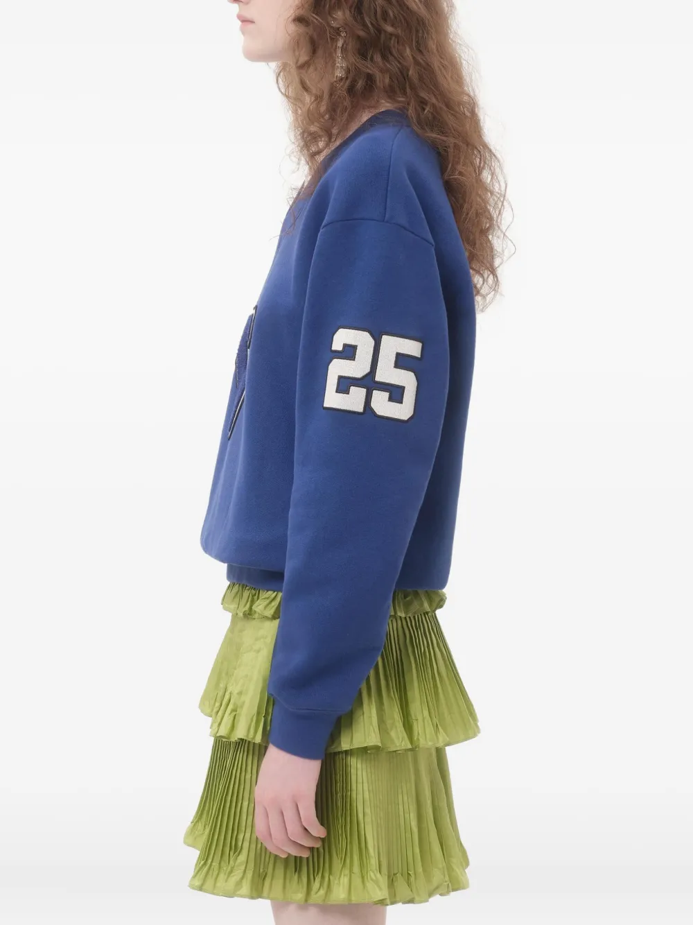 VALENTINO EMBROIDERED COTTON SWEATSHIRT