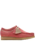 Clarks Wallabee ""Pink Embroidery"" boots