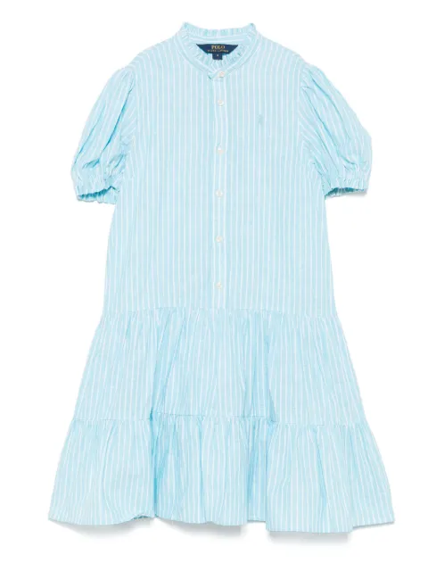 POLO RALPH LAUREN KIDS vestido con Polo Pony bordado