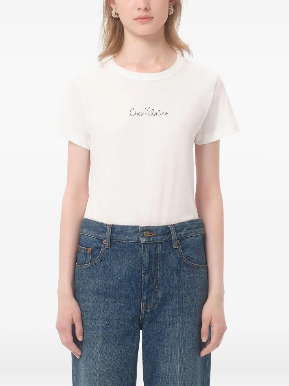 Valentino Garavani Katoenen T-shirt Wit